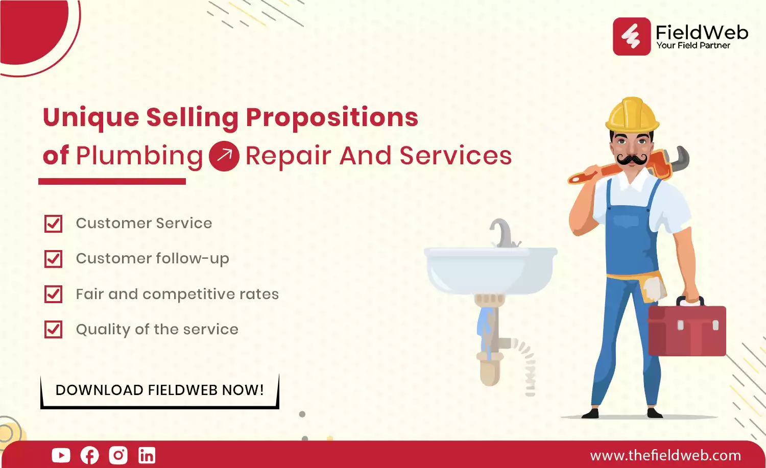 image is displaying usp of plumbing business