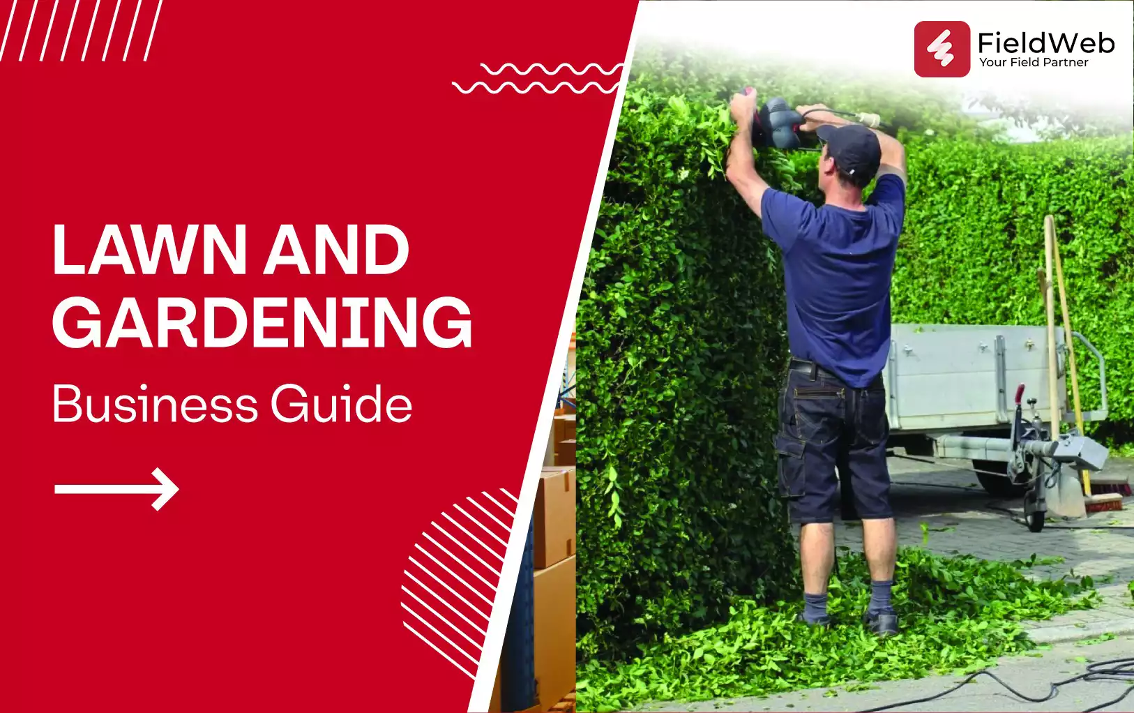 A man in a blue t-shirt, blue shorts, and shoes is tending to his garden, engaged in lawn care and gardening activities.
